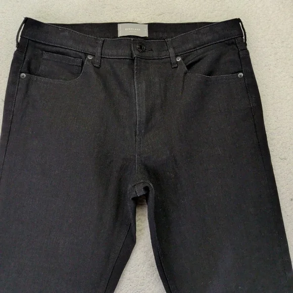 Everlane Mens The Slim Jean Black Wash Denim Pants 34x32 Stretch Jeans - Picture 3 of 8